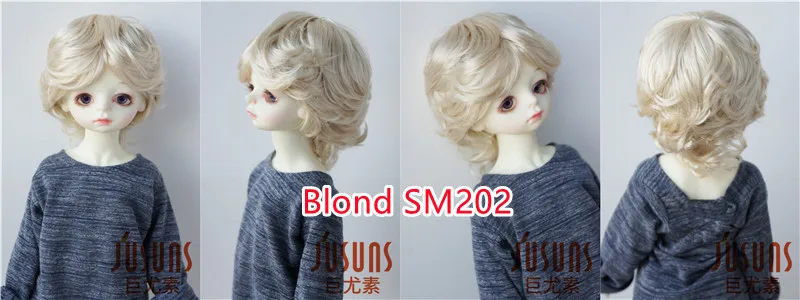 Reborn Doll Wigs JD075 9-10inch 10-11inch 23-25CM 25-28cm 39CM Boyish Cupid Curls Synthetic Mohair Blythes BJD Doll Wigs