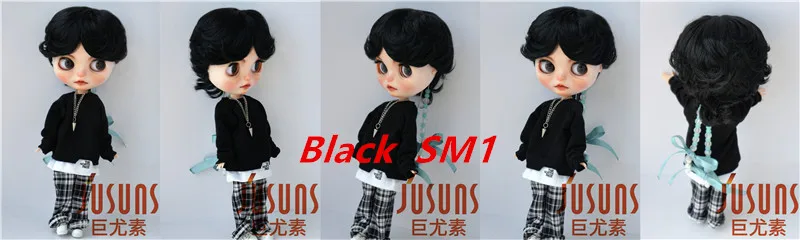 Reborn Doll Wigs JD075 9-10inch 10-11inch 23-25CM 25-28cm 39CM Boyish Cupid Curls Synthetic Mohair Blythes BJD Doll Wigs