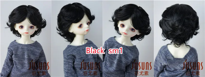 Reborn Doll Wigs JD075 9-10inch 10-11inch 23-25CM 25-28cm 39CM Boyish Cupid Curls Synthetic Mohair Blythes BJD Doll Wigs