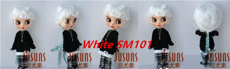 Reborn Doll Wigs JD075 9-10inch 10-11inch 23-25CM 25-28cm 39CM Boyish Cupid Curls Synthetic Mohair Blythes BJD Doll Wigs