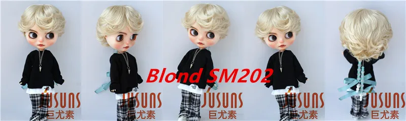 Reborn Doll Wigs JD075 9-10inch 10-11inch 23-25CM 25-28cm 39CM Boyish Cupid Curls Synthetic Mohair Blythes BJD Doll Wigs