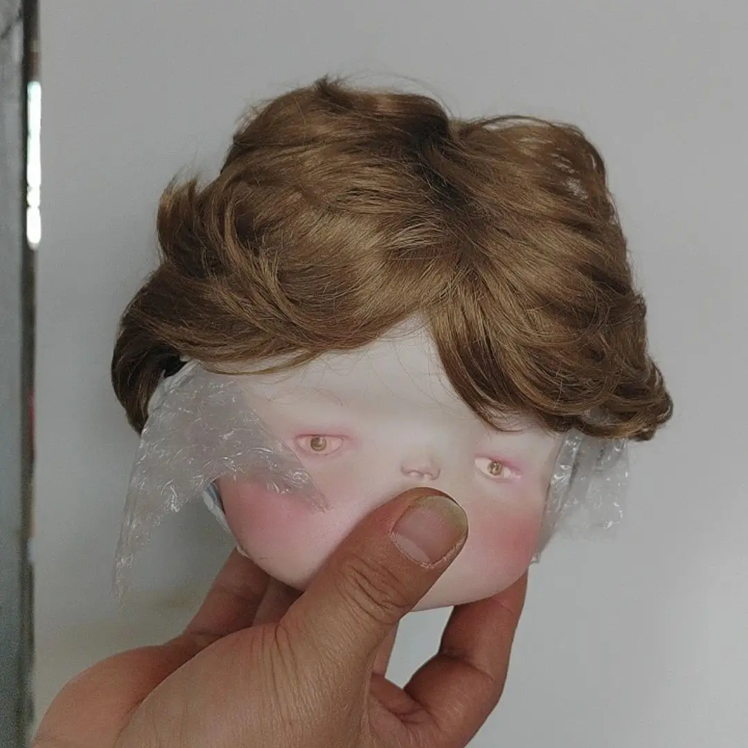 Reborn Doll Wigs JD075 9-10inch 10-11inch 23-25CM 25-28cm 39CM Boyish Cupid Curls Synthetic Mohair Blythes BJD Doll Wigs