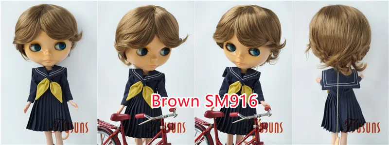 Reborn Doll Wigs JD075 9-10inch 10-11inch 23-25CM 25-28cm 39CM Boyish Cupid Curls Synthetic Mohair Blythes BJD Doll Wigs