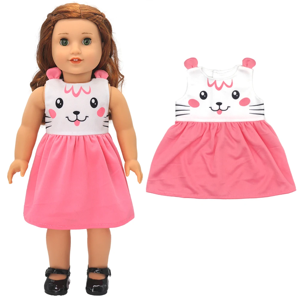 18 Inch American Og Girl Doll Fashion Dress 40Cm Baby Dolls Clothes Wears Kids Girl Birthday Gifts