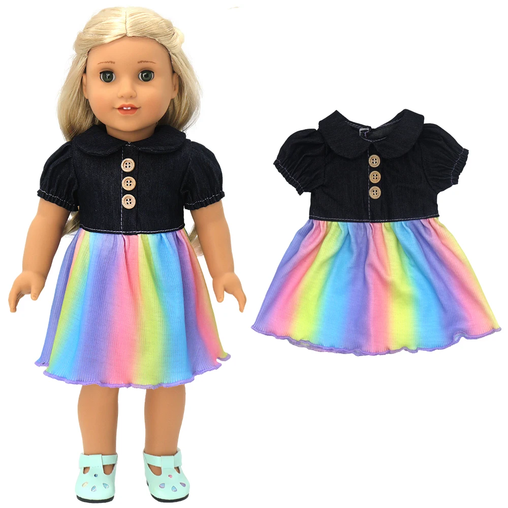 18 Inch American Og Girl Doll Fashion Dress 40Cm Baby Dolls Clothes Wears Kids Girl Birthday Gifts