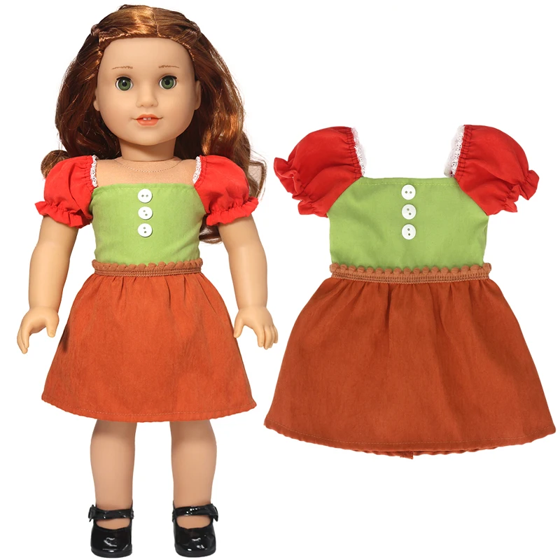 18 Inch American Og Girl Doll Fashion Dress 40Cm Baby Dolls Clothes Wears Kids Girl Birthday Gifts