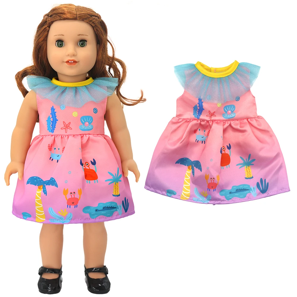18 Inch American Og Girl Doll Fashion Dress 40Cm Baby Dolls Clothes Wears Kids Girl Birthday Gifts