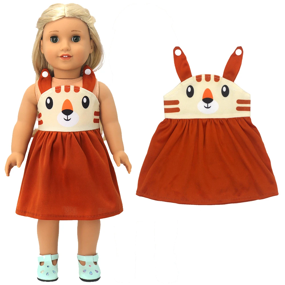 18 Inch American Og Girl Doll Fashion Dress 40Cm Baby Dolls Clothes Wears Kids Girl Birthday Gifts