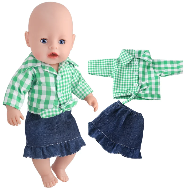 43 CM Baby Doll Clothes Pajama Set Jacket Coat 17 Inch Dolls Jeans Children Gift Toys Outfit