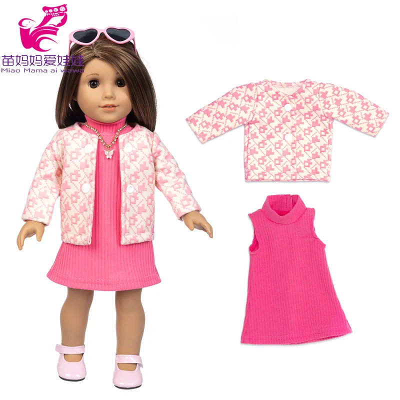 18" American Og Girl Doll Winter Clothes Coat 43 cm Reborn Baby Doll Outfit Toys Wears