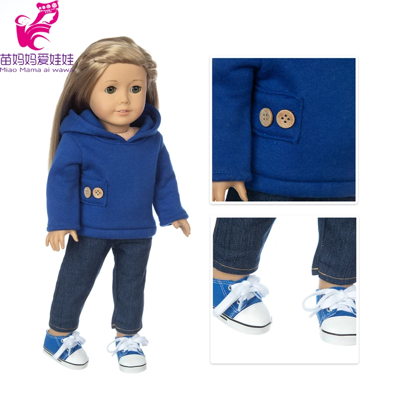 18" American Og Girl Doll Winter Clothes Coat 43 cm Reborn Baby Doll Outfit Toys Wears