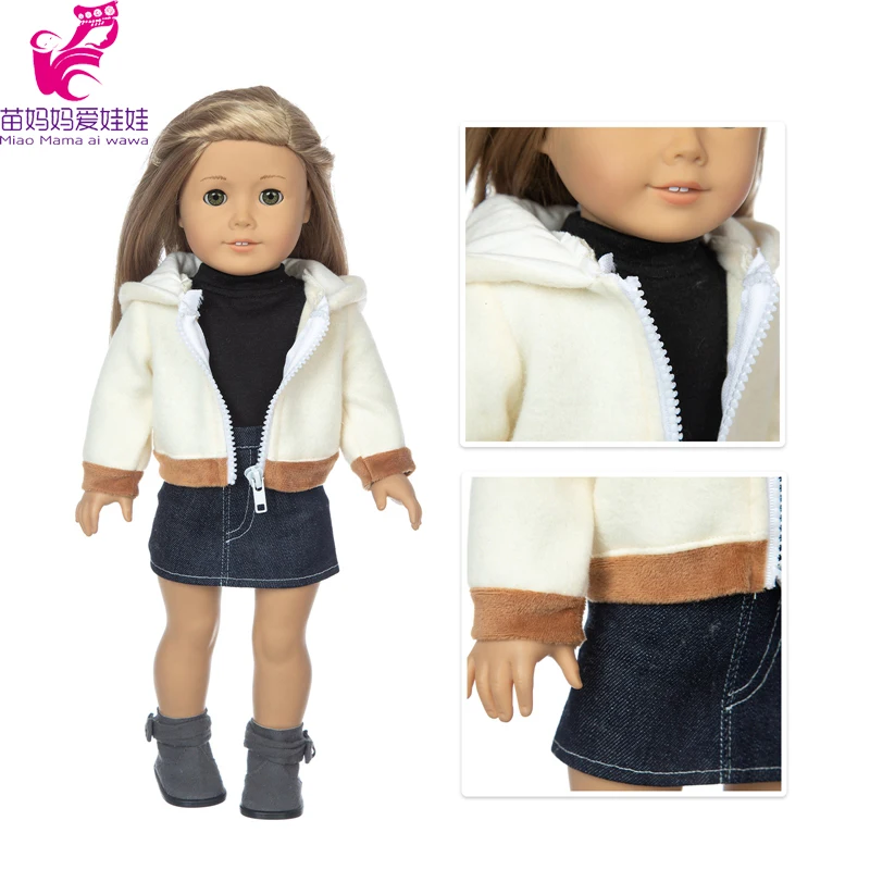 18" American Og Girl Doll Winter Clothes Coat 43 cm Reborn Baby Doll Outfit Toys Wears