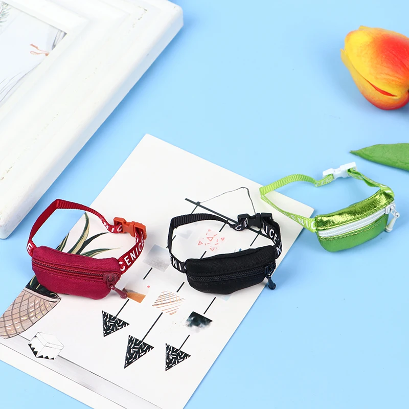 Fashion 1/6 1/8 1/12 Handmade Dolls Bag DIY Doll Toy Backpack Satchel Waist Pack Travel Organizer Bag Belt Bag Accessories Decor