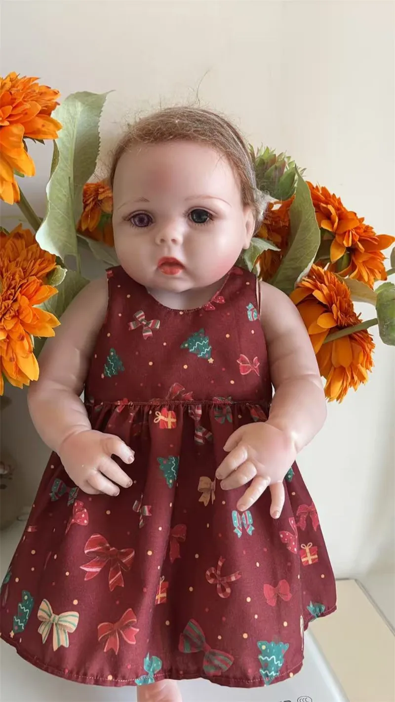 15 Different Styles 50-58cm Silicone Reborn Baby Doll Clothes Hot Sale Dolls Dress With Beautiful Hairband DIY Doll Accessories