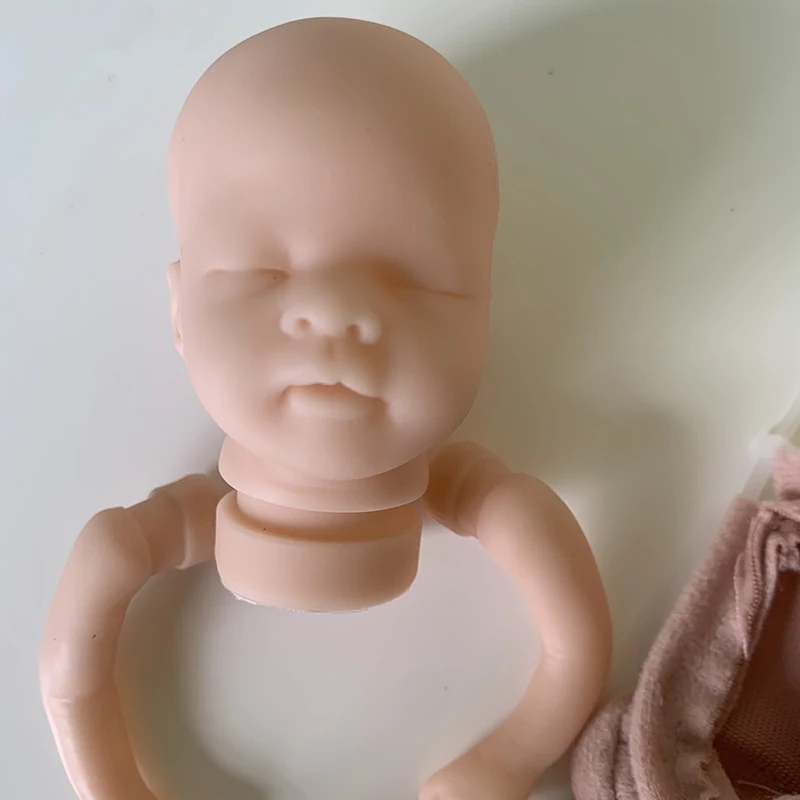 8inch Mini Reborn Baby Doll Kit Sleeping Baby Mia Mini Handy Doll Fresh Color Unfinished Doll Parts with Body Drop Shipping