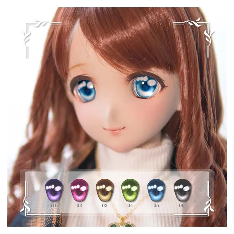 BJD eyes 10mm-24mm eyeballs with stars doll acrylic eyeballs for 1/12 1/8 1/6 1/4 1/3 BJD SD doll accessories doll eyes