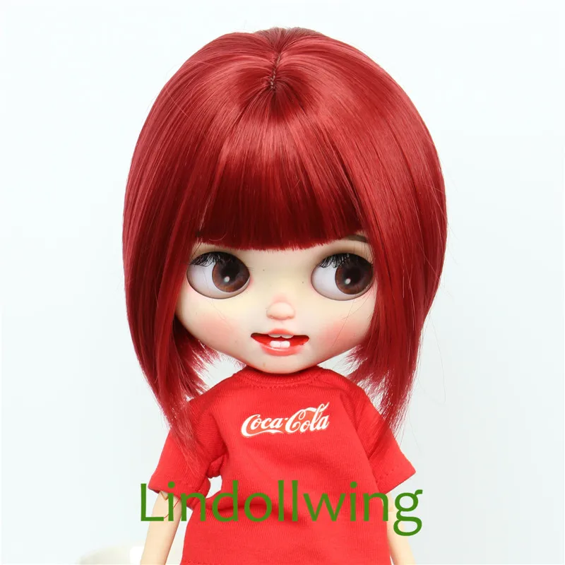 9-10 inch Blyth Qbaby Amydoll Wig Short Straight Collection Hair