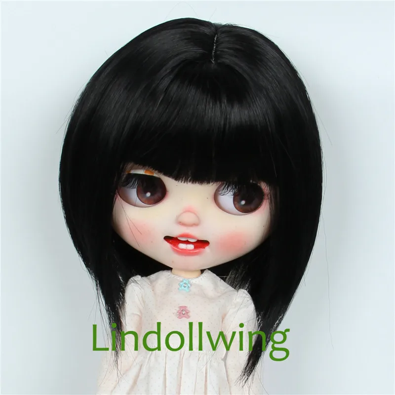 9-10 inch Blyth Qbaby Amydoll Wig Short Straight Collection Hair
