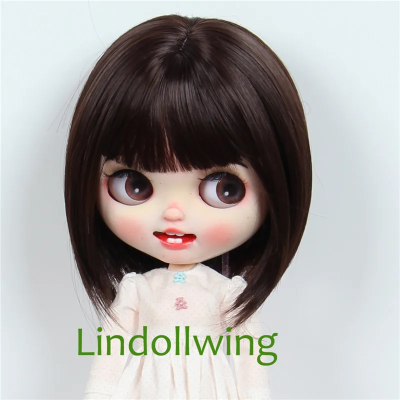 9-10 inch Blyth Qbaby Amydoll Wig Short Straight Collection Hair