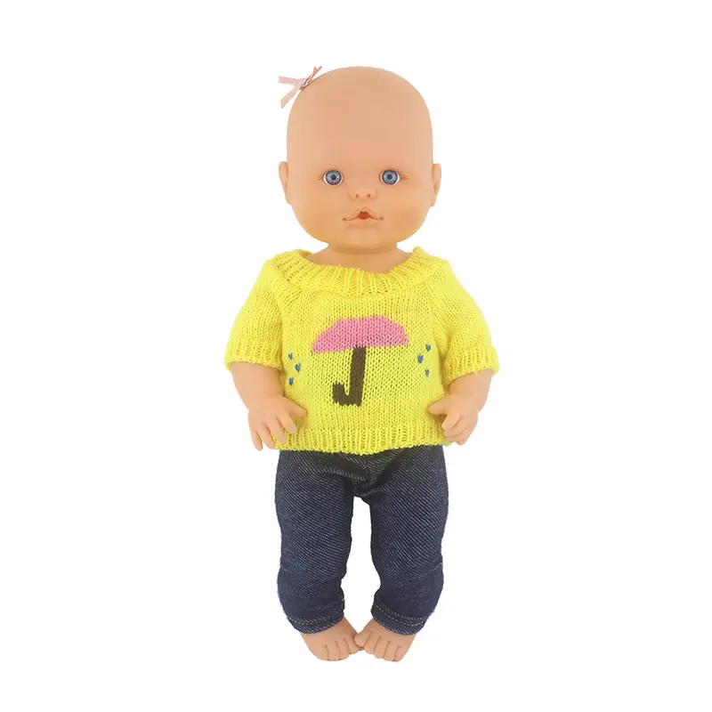 Fashion Doll Sweater Fit For 35cm Nenuco Doll 14inch Nenuco Baby Doll Clothes And Accessories