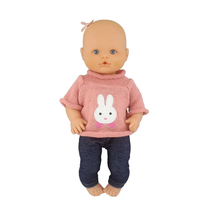 Fashion Doll Sweater Fit For 35cm Nenuco Doll 14inch Nenuco Baby Doll Clothes And Accessories