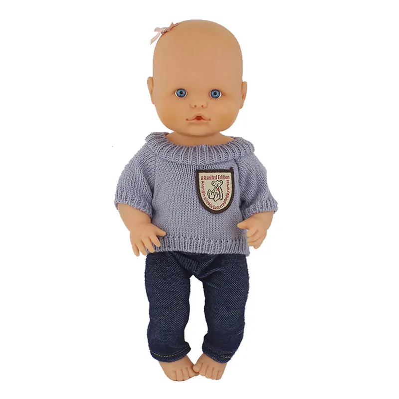 Fashion Doll Sweater Fit For 35cm Nenuco Doll 14inch Nenuco Baby Doll Clothes And Accessories
