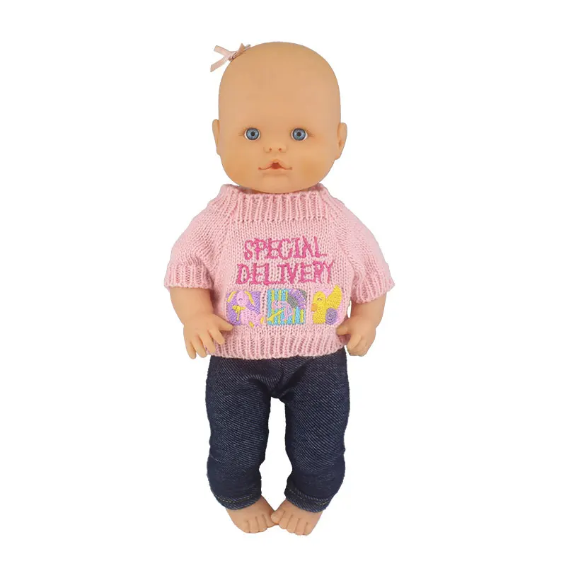 Fashion Doll Sweater Fit For 35cm Nenuco Doll 14inch Nenuco Baby Doll Clothes And Accessories