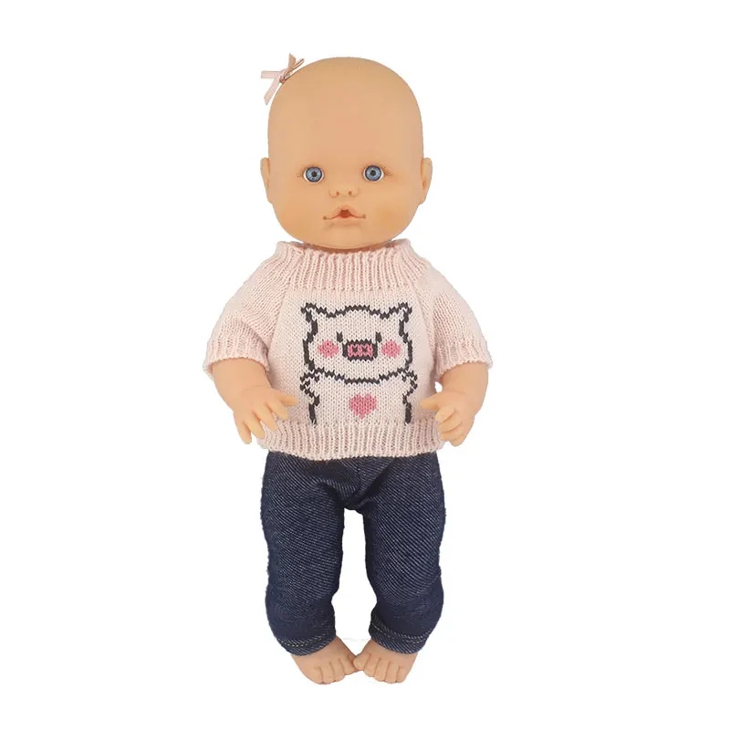 Fashion Doll Sweater Fit For 35cm Nenuco Doll 14inch Nenuco Baby Doll Clothes And Accessories