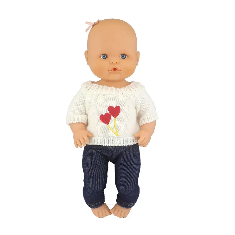 Fashion Doll Sweater Fit For 35cm Nenuco Doll 14inch Nenuco Baby Doll Clothes And Accessories