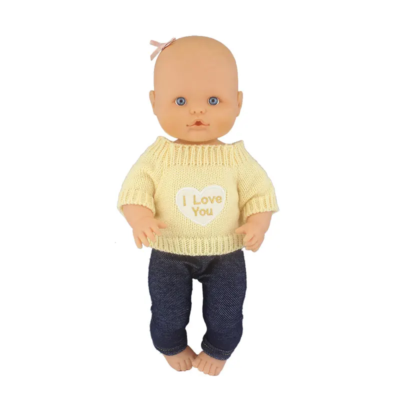 Fashion Doll Sweater Fit For 35cm Nenuco Doll 14inch Nenuco Baby Doll Clothes And Accessories