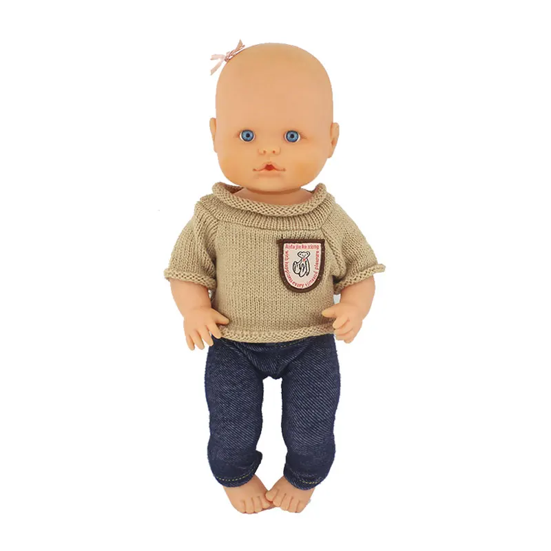 Fashion Doll Sweater Fit For 35cm Nenuco Doll 14inch Nenuco Baby Doll Clothes And Accessories