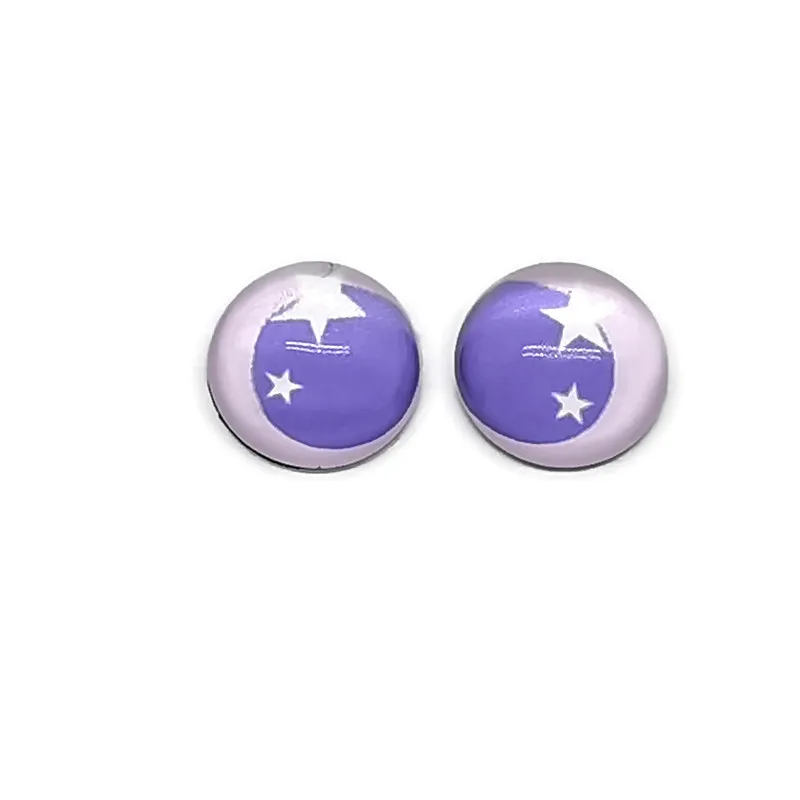 Eyes Animal Ragdoll Toy Eyeball Mixed or pairs 10mm/12mm/20mm/25mm Round photo glass cabochon demo flat back Making findings