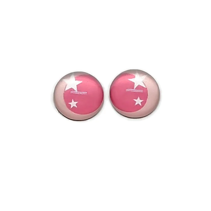 Eyes Animal Ragdoll Toy Eyeball Mixed or pairs 10mm/12mm/20mm/25mm Round photo glass cabochon demo flat back Making findings