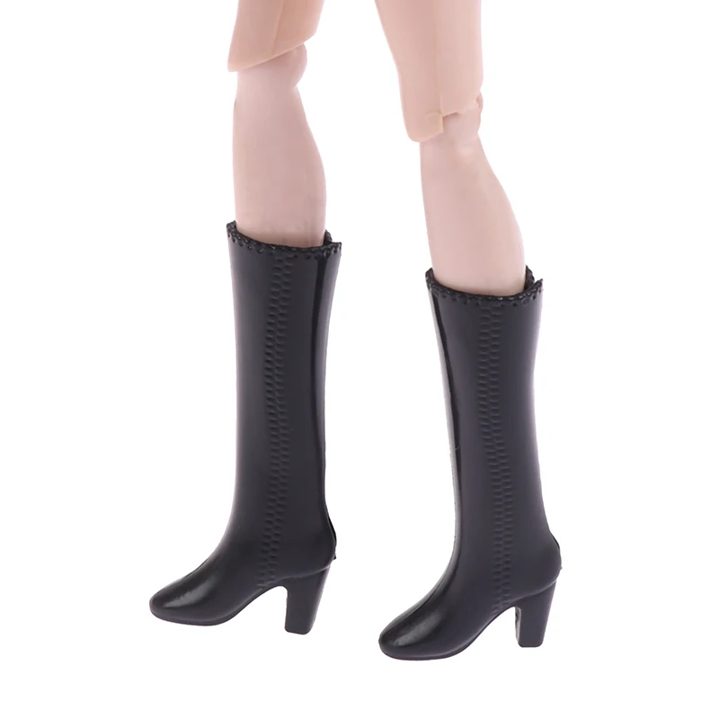 Doll Shoes Boots Kids DIY Playing Doll Accessories Shoes White Black Doll Decors Girl Collection Toys For 30cm Dolls 1/6 Dolls