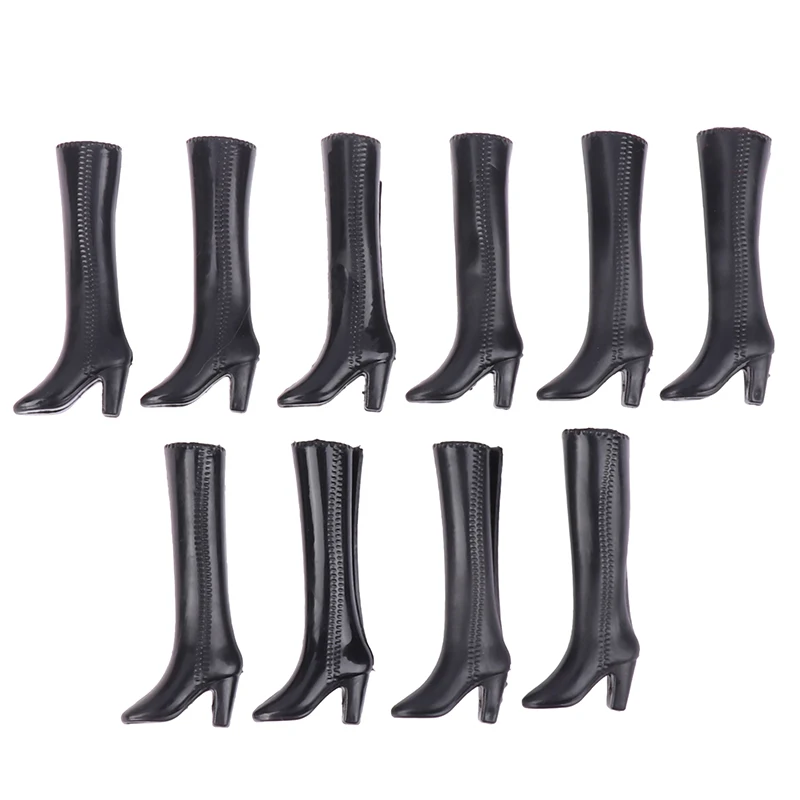 Doll Shoes Boots Kids DIY Playing Doll Accessories Shoes White Black Doll Decors Girl Collection Toys For 30cm Dolls 1/6 Dolls