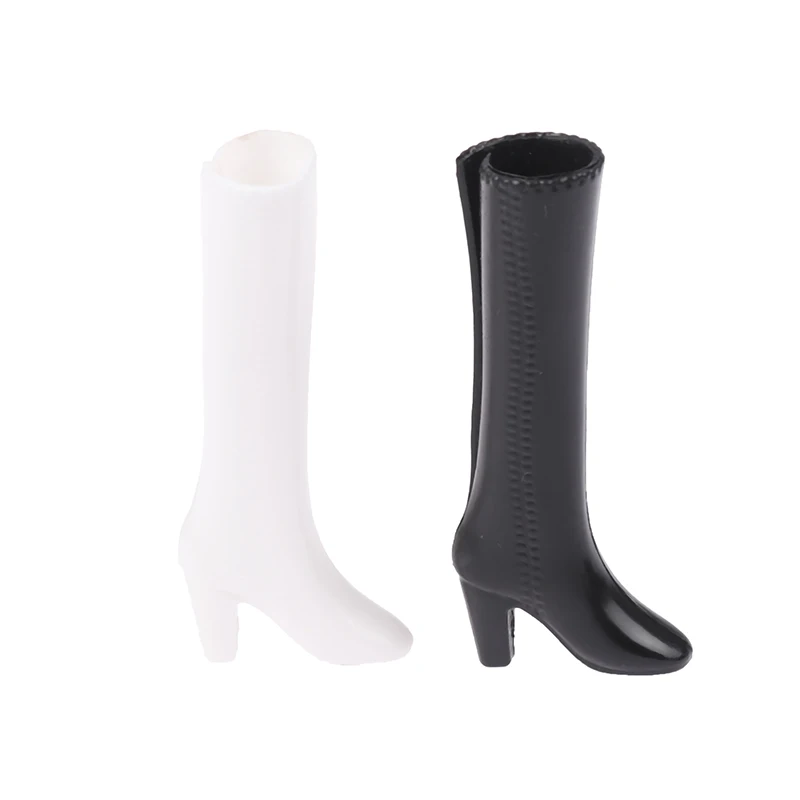 Doll Shoes Boots Kids DIY Playing Doll Accessories Shoes White Black Doll Decors Girl Collection Toys For 30cm Dolls 1/6 Dolls