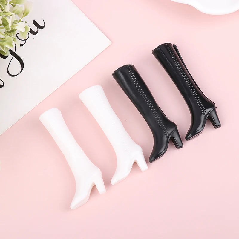Doll Shoes Boots Kids DIY Playing Doll Accessories Shoes White Black Doll Decors Girl Collection Toys For 30cm Dolls 1/6 Dolls