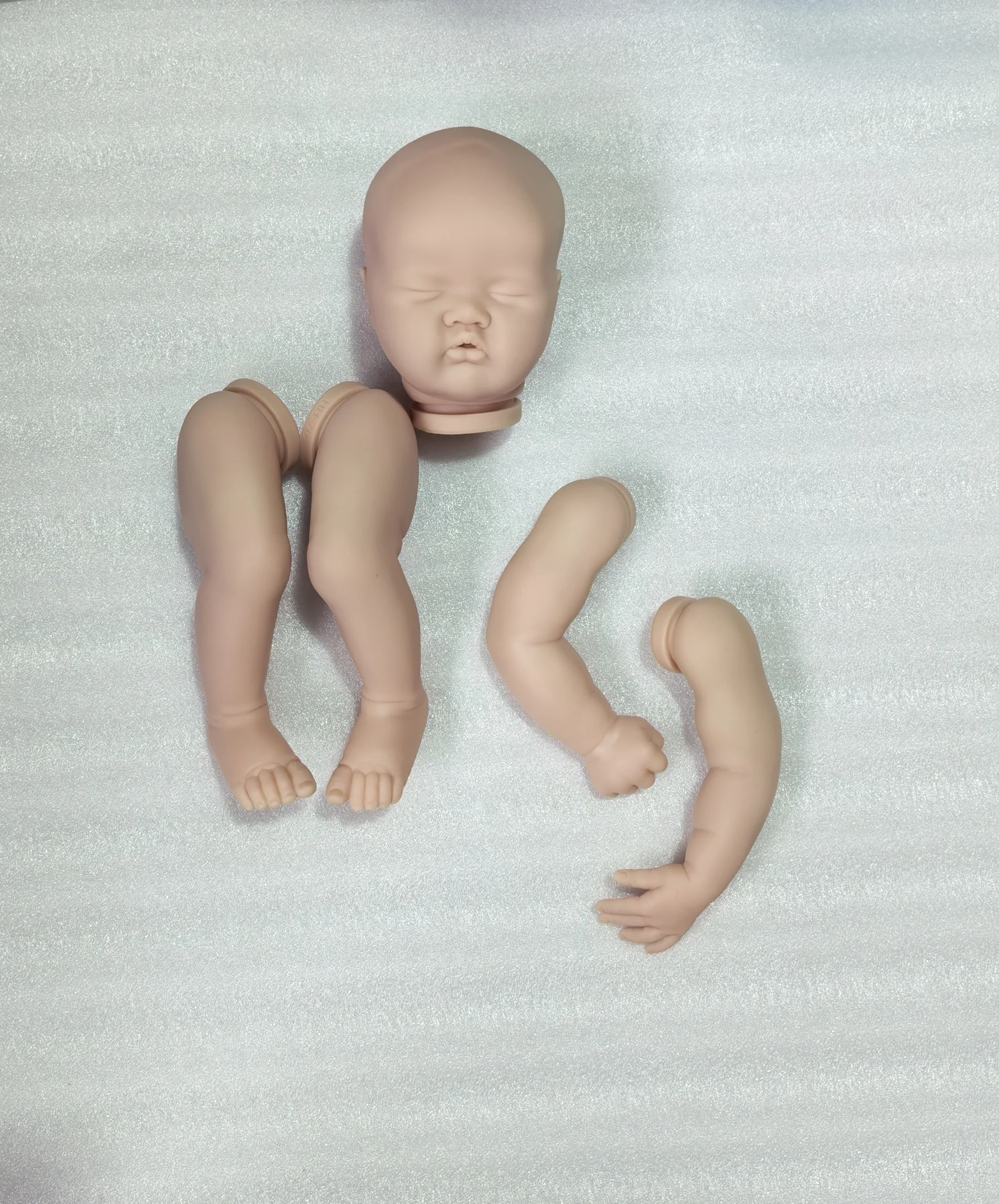 NPK 20inch Reborn Doll Kit ASHIA Cute Sleeping Baby Lifelike Soft Touch