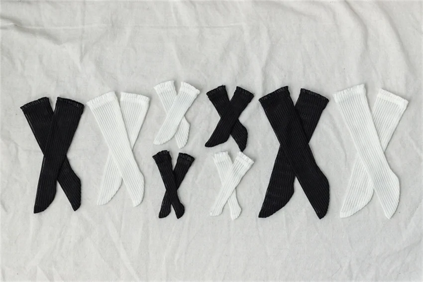 BJD/SD Doll Socks, Mid-Tube Socks, 1/3,1/4,1/6, BJD Doll Accessories