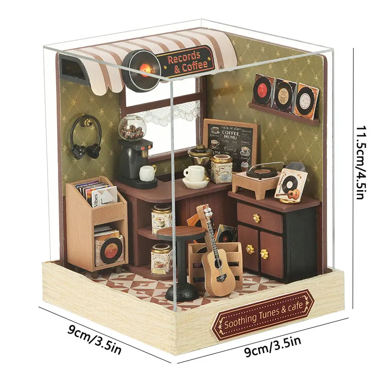 DIY Wooden Miniature Dollhouses Kit Gift Toys Roombox Doll House Furniture Box Theatre Toy For Xams Birthday