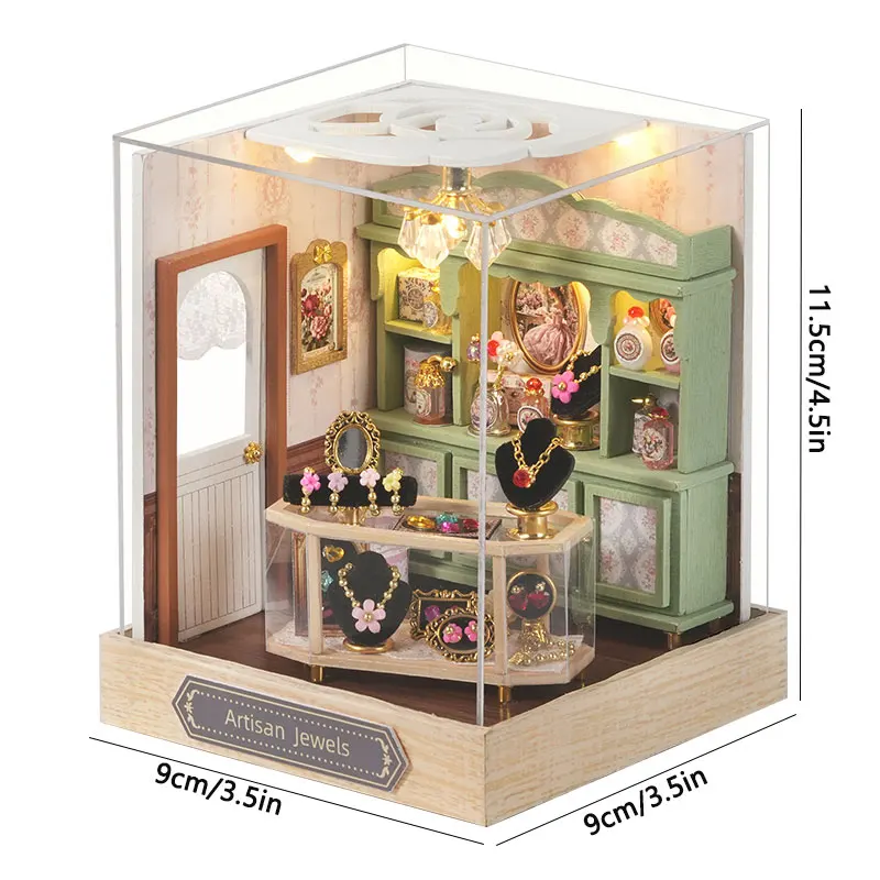 DIY Wooden Miniature Dollhouses Kit Gift Toys Roombox Doll House Furniture Box Theatre Toy For Xams Birthday