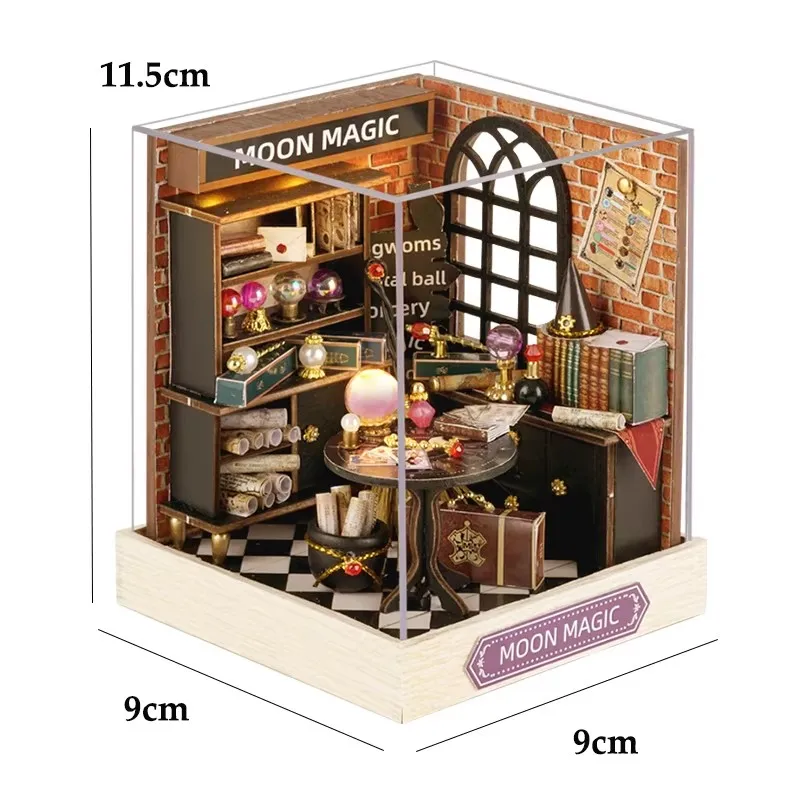 DIY Wooden Miniature Dollhouses Kit Gift Toys Roombox Doll House Furniture Box Theatre Toy For Xams Birthday