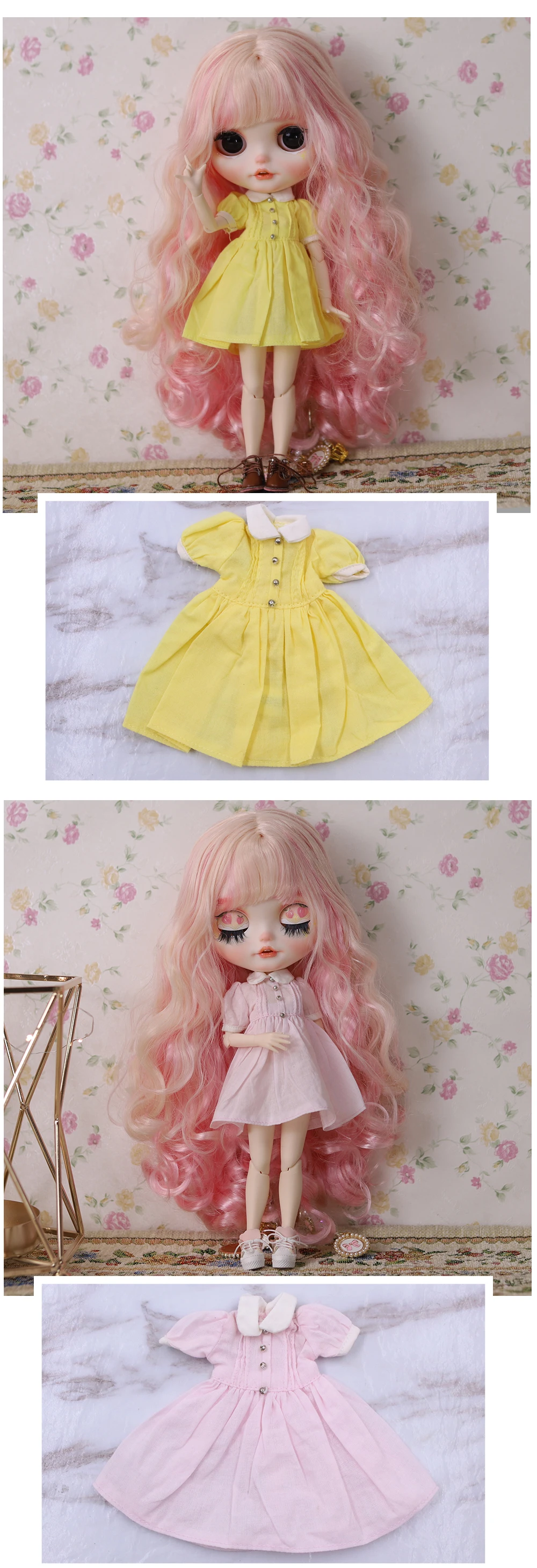 ICY DBS Blyth Doll Costume 1/6 BJD Casual Set Special Offer Dress Anime Girl Toy SD