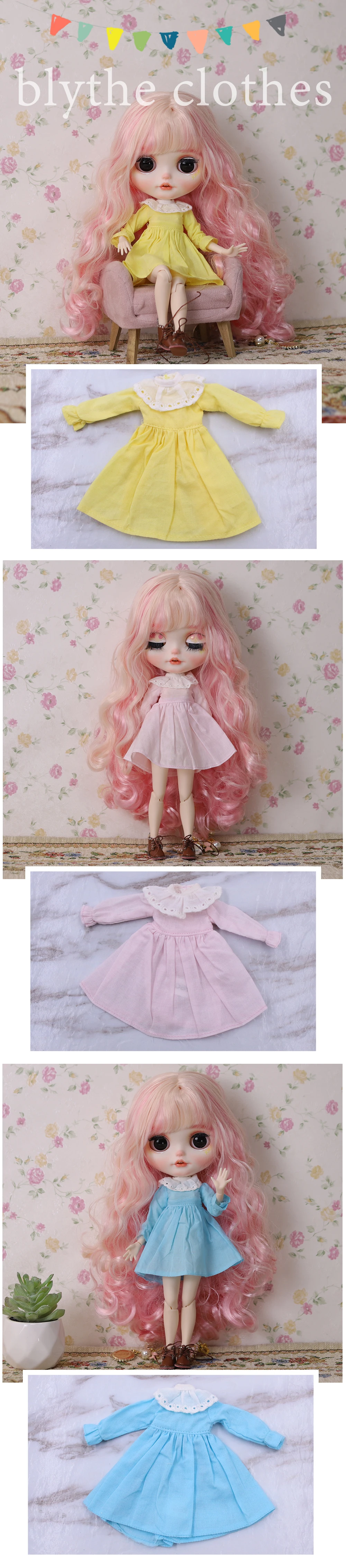 ICY DBS Blyth Doll Costume 1/6 BJD Casual Set Special Offer Dress Anime Girl Toy SD