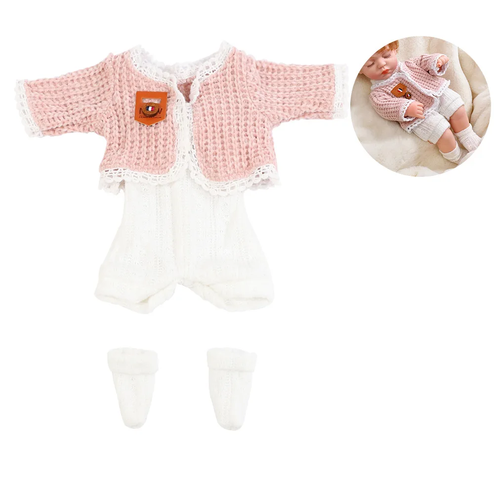 Yeezwood Doll Clothes for 12inch 30cm Reborn Baby Doll Newborn Baby Dolls Dress Up DIY Dolls Accessories Cute Outfits Set
