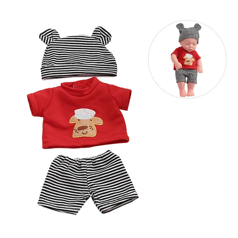 Yeezwood Doll Clothes for 12inch 30cm Reborn Baby Doll Newborn Baby Dolls Dress Up DIY Dolls Accessories Cute Outfits Set