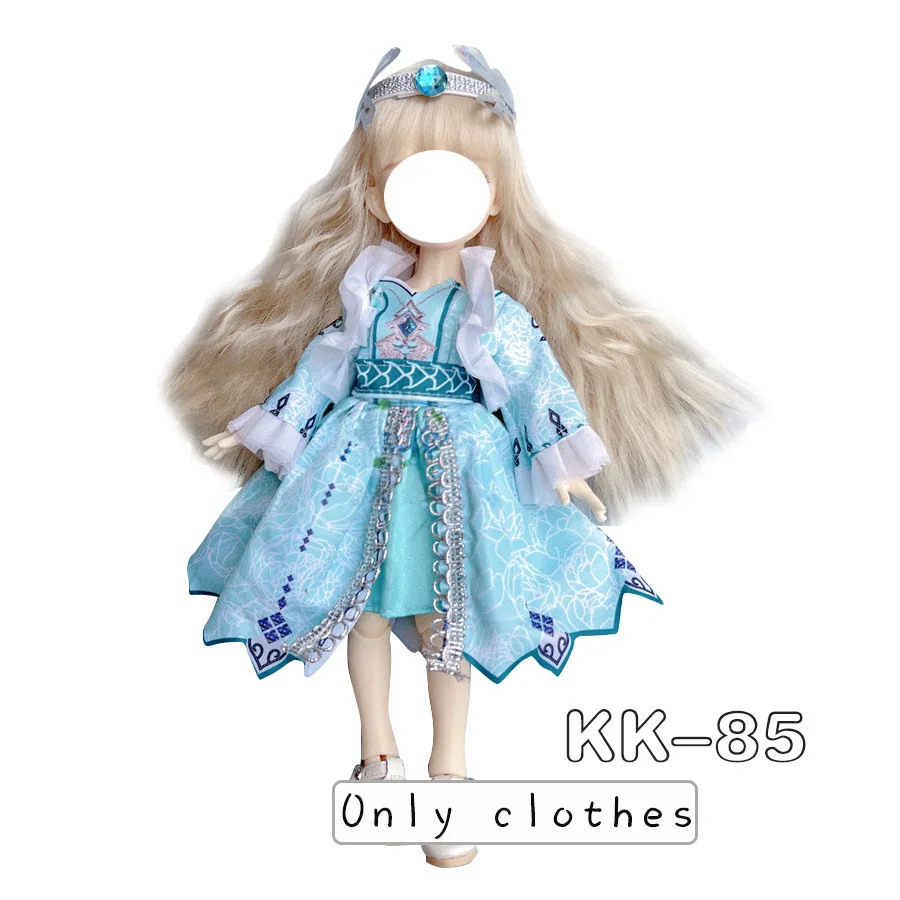 Pretty KK Dress Princess Clothes for 30cm 1/6 Bjd DIY Doll Dress Up Clothing Dolls Skirt Cute Casual Suit Socks Toy Accessories