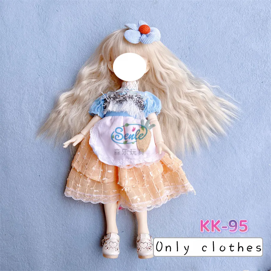 Pretty KK Dress Princess Clothes for 30cm 1/6 Bjd DIY Doll Dress Up Clothing Dolls Skirt Cute Casual Suit Socks Toy Accessories