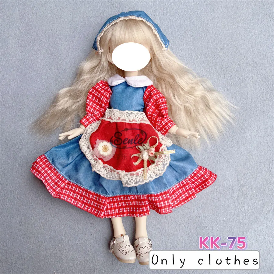 Pretty KK Dress Princess Clothes for 30cm 1/6 Bjd DIY Doll Dress Up Clothing Dolls Skirt Cute Casual Suit Socks Toy Accessories