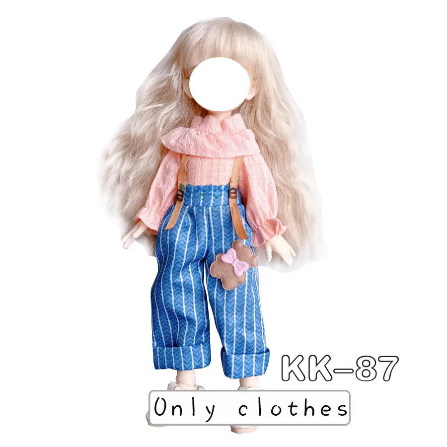 Pretty KK Dress Princess Clothes for 30cm 1/6 Bjd DIY Doll Dress Up Clothing Dolls Skirt Cute Casual Suit Socks Toy Accessories